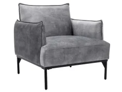 Fauteuil Grijs Fluweel Joel