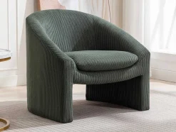 Fauteuil In Groen Ribfluweel Ossana