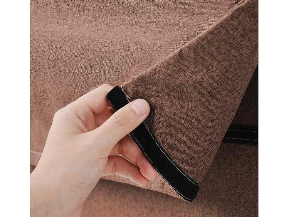 Fauteuil Met Kussen En Verstelbare Rugleuning - Om Te Bouwen Tot Fauteuil - Linnen Stof - Bruin