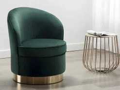 Fauteuil Sanela Van Fluweel - Spargroen