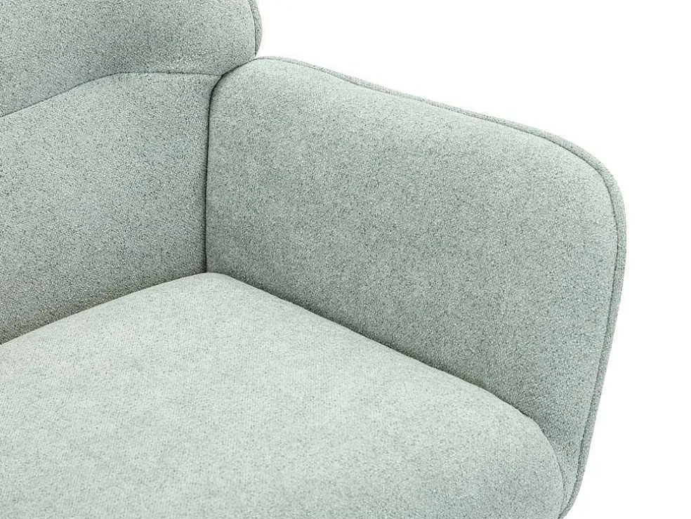 Fauteuil Van Blauwgroene Stof Osimo
