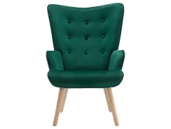 Fauteuil Van Fluweel Vately - Groen