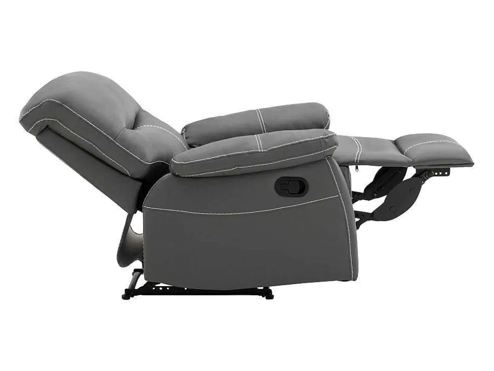 Fauteuil Van Grijze Kunstleer Canby