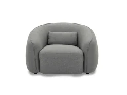 Fauteuil Van Grijze Stof Stefian
