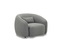 Fauteuil Van Grijze Stof Stefian