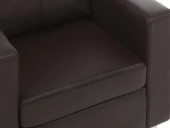 Fauteuil Van Kunstleer Ackley - Bruin