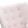 Fauteuil Van Roze Velours Vately