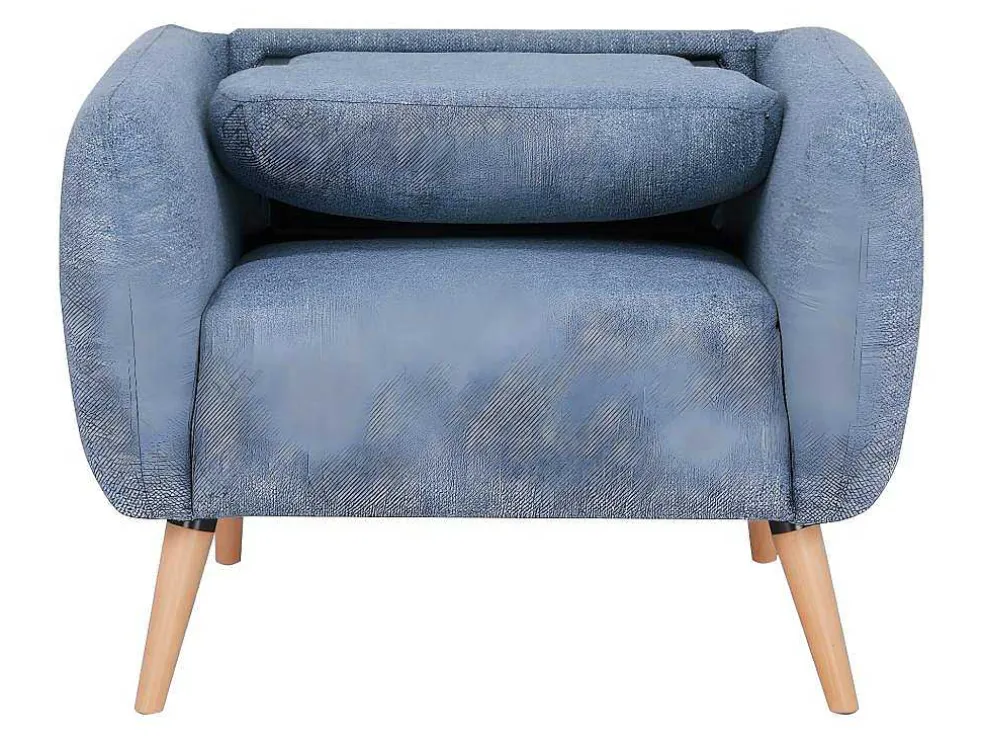 Fauteuil Van Stof Magelan - Lichtblauw