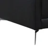 Fauteuil Van Zwart Leer Lecco