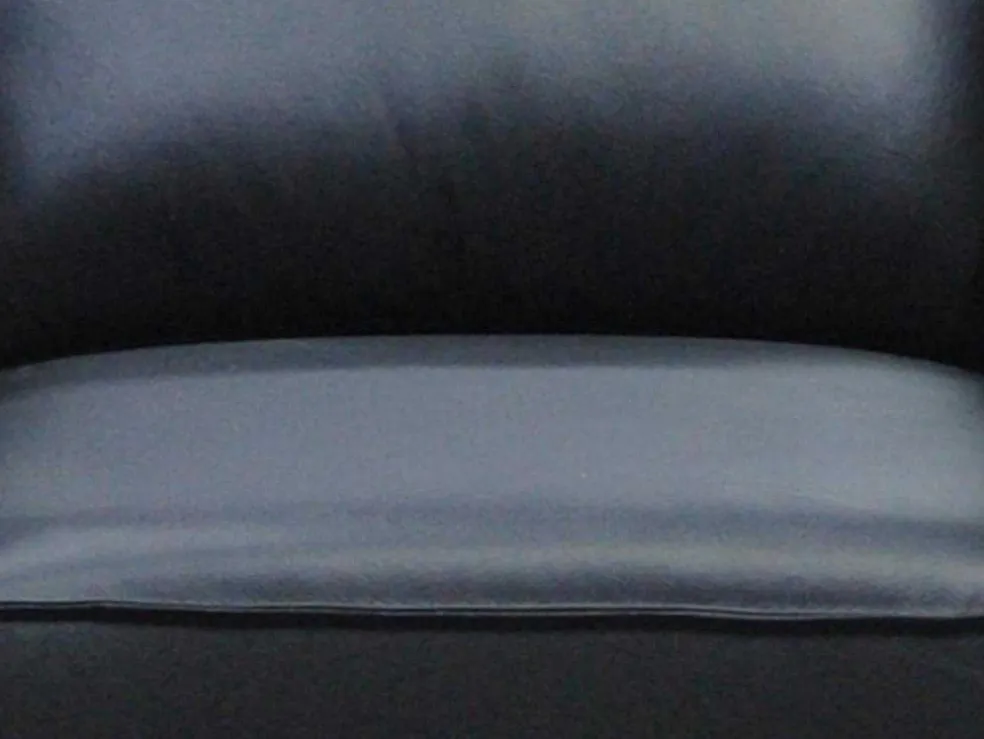 Fauteuil Van Zwart Leer Lecco