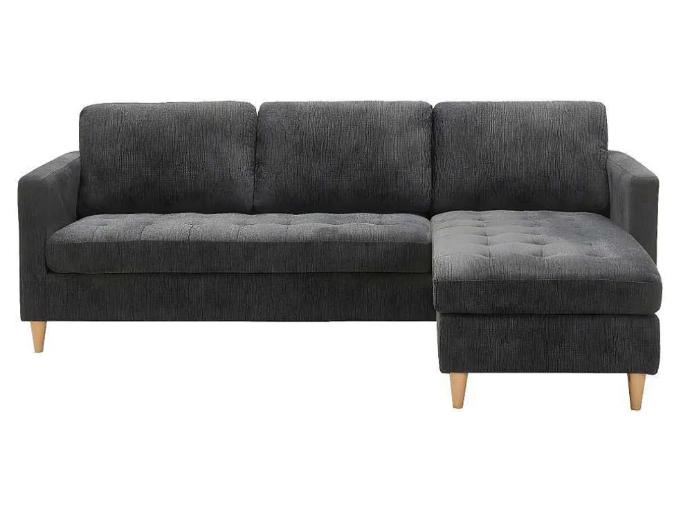 Firenze Bank Met Chaise Longue Donkergrijs.