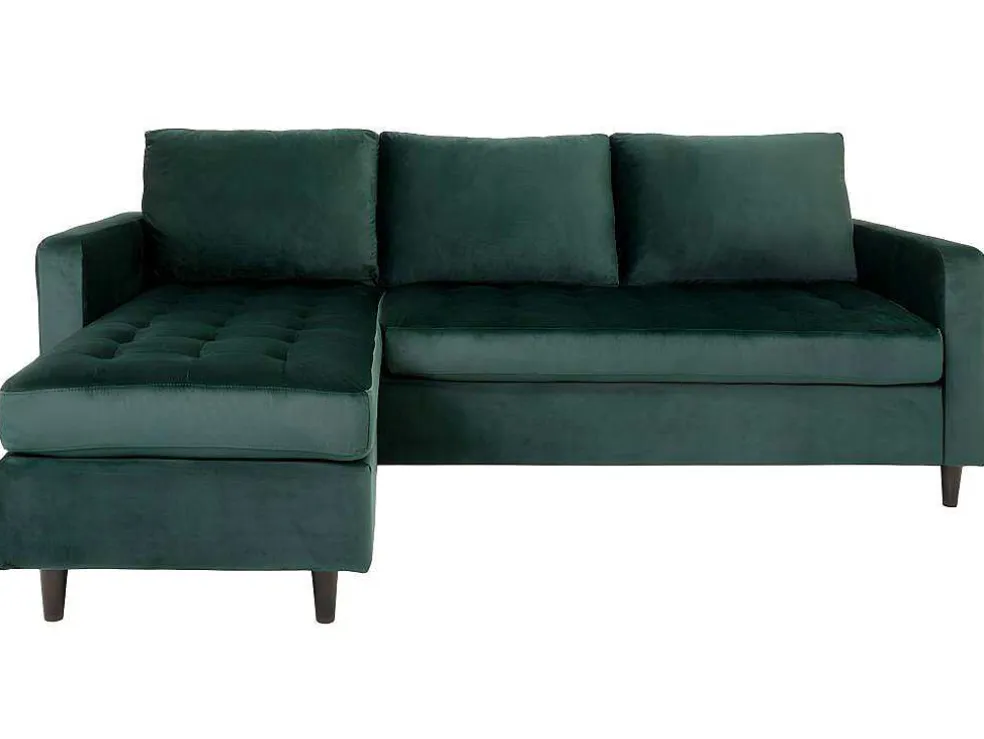 Firenze Chaise Longue Bank Velours, Groen.