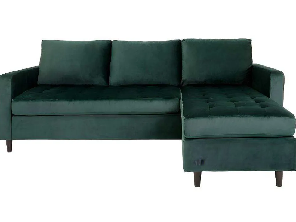 Firenze Chaise Longue Bank Velours, Groen.