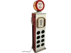 Flessenrek Met Lamp 8 Flessen - H.112 Cm - Wit - Pomp Links - Drive-In