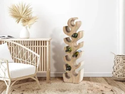 Flessenrek Van Suarhout - 12 Flessen - B28 X D19 X H100 Cm - Naturel - Guimaras