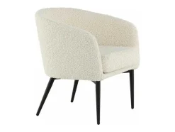 Fluffy Fauteuil Teddy Wit.