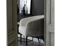 Fluffy Fauteuil Teddy Wit.