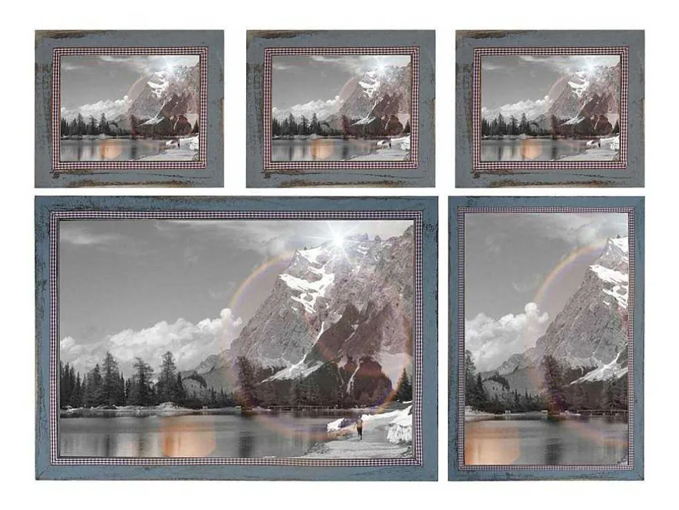 Fotolijstenset H246 (6 Stuks), Grijs