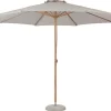 Frank Zonnescherm Parasol Met Dissel O3.5M Teak Decor, Beige.