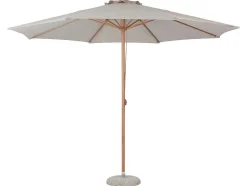 Frank Zonnescherm Parasol Met Dissel O3.5M Teak Decor, Beige.