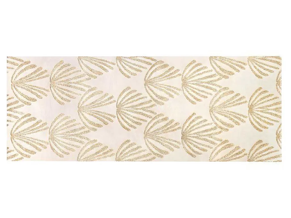 Gangtapijt Art-Decostijl Lysa - Polypropyleen - 80 X 200 Cm - Beige En Goudkleurig