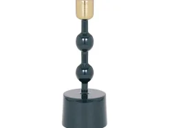 Geemailleerde Aluminium Kandelaar - H.22 Cm - Eendeblauw - Parina