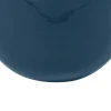 Geemailleerde Metalen Vaas - D. 29 X H. 36 Cm - Messing Afwerking - Groenblauw - Klaudia