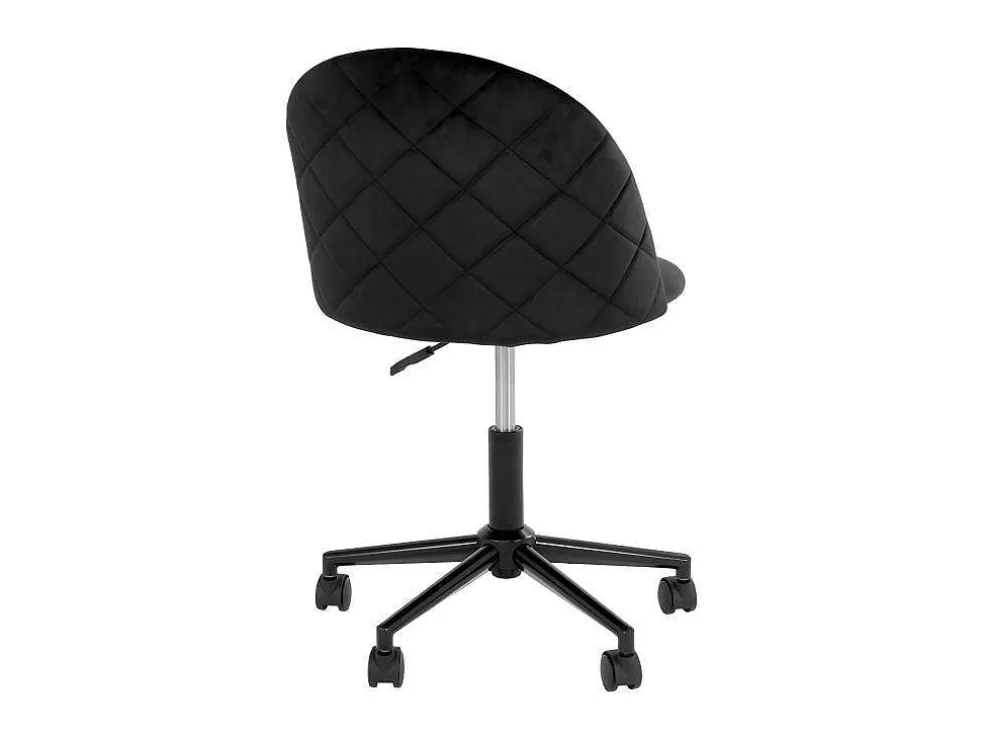 Geneve Kantoorstoel Velour Zwart, Zwart.