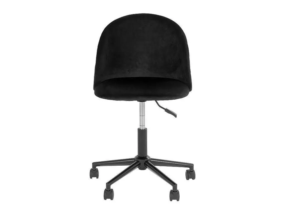Geneve Kantoorstoel Velour Zwart, Zwart.