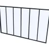 Glazen Binnenraam Bayview Van Aluminium Met Zwarte Poedercoating - 180 X 105 Cm