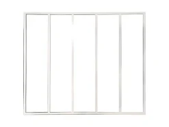 Glazen Binnenraam Bayview - Wit - 150 X 130 Cm - Aluminium