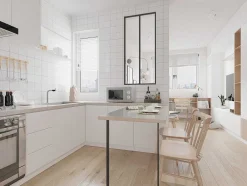 Glazen Binnenraam Bayview Van Alumimium Met Zwarte Poedercoating - 60 X 130 Cm