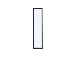 Glazen Binnenraam In Aluminium Met Poedercoating - 30 X 130 Cm - Zwart - Bayview