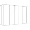 Glazen Hoekbinnenraam In Industriele Stijl In Gepoederlakt Aluminium L210 X L120 X H105 Wit Bayview