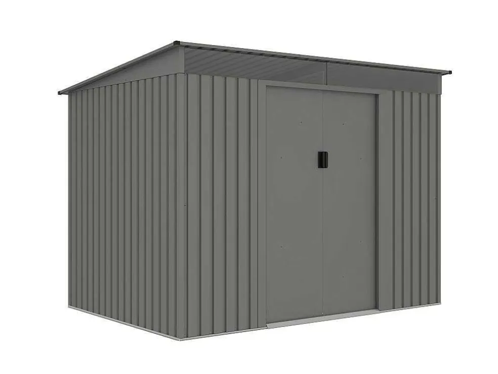 Grijs Metalen Tuinhuisje Van Gegalvaniseerd Staal 4,29 M - Folco
