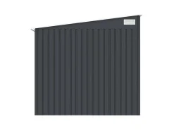 Grijs Metalen Tuinhuisje Van Gegalvaniseerd Antracietkleurig Staal 4,97 M - Daustin