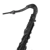 Groot Saxofoonstandbeeld Van Hars L29 X B16 X H62 Cm Zwart Musania