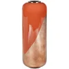 Grote Geemailleerde Metalen Vaas - D. 30 X H. 82 Cm - Terracotta En Koperblad - Perlin