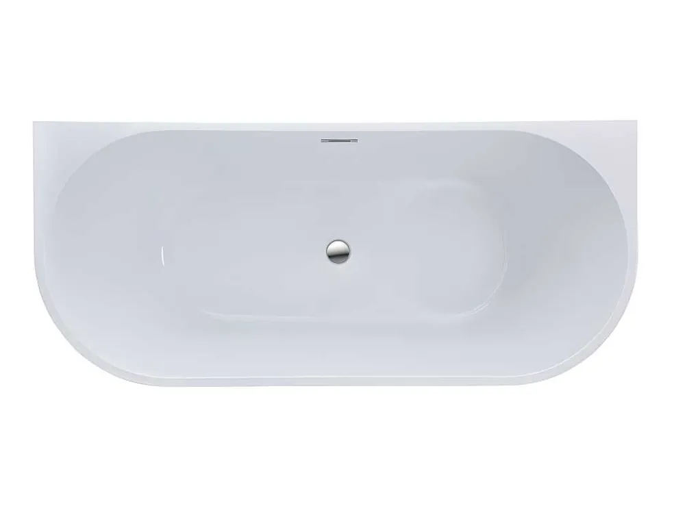 Halfvrijstaand Bad Divina -200L - 150X75X58Cm - Wit