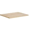 Hangend Badkamermeubel Met Opzet Wastafel Van Steen - Eiken Fineer - 60 Cm - Mesliva