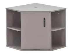 Hangend Badkamermeubel Met Keramische Wastafel - Marmeren Bladen - Lichtpaars (Kraan Niet Inbegrepen)