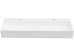 Hangend Wastafelblad - Wit - L120 X B40 X H15 Cm - Yamdrok