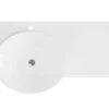 Hangende Vaste Wastafel Met Handdoekhouder - Wit - L100 X B54 X H20 Cm - Yumiko