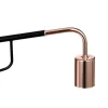 Hangende Wandlamp Van Gebogen Metaal - L65 X D10 X H25 Cm - Zwart En Koperkleurig - Colwood