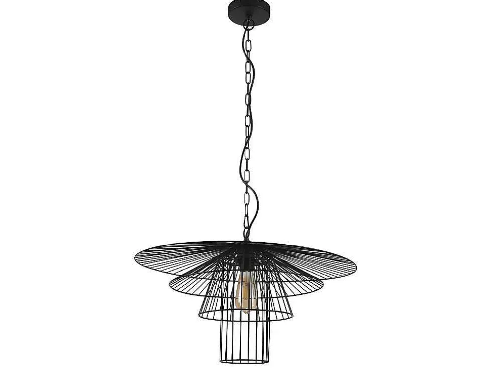 Hanglamp Met Draden Vlindermodel Machaon - Metaal - L59 X H95 Cm - Zwart