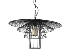 Hanglamp Met Draden Vlindermodel Machaon - Metaal - L59 X H95 Cm - Zwart
