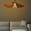 Hanglamp Van Mdf - D. 68 Cm X H. 50 Cm - Walnootkleur - Farita