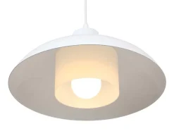 Hanglamp Van Metaal - D34 X H120 Cm - Wit - Briliva