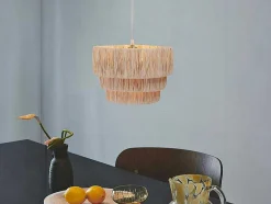 Hanglamp Van Raffia - D30 X H171 Cm - Naturel - Sarnia
