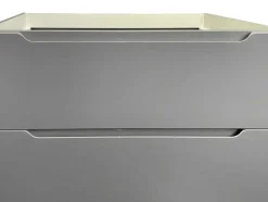 Hangmeubel Enkele Wastafel Met Kolom - Grijs - 80 Cm - Stefanie